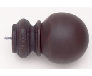 Pedestal Ball Finial With Plug - Rust - 777